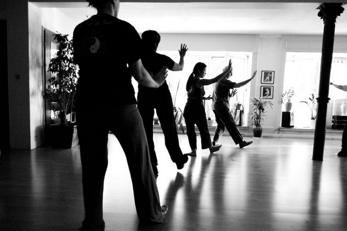 photo du group qui font du tai chi